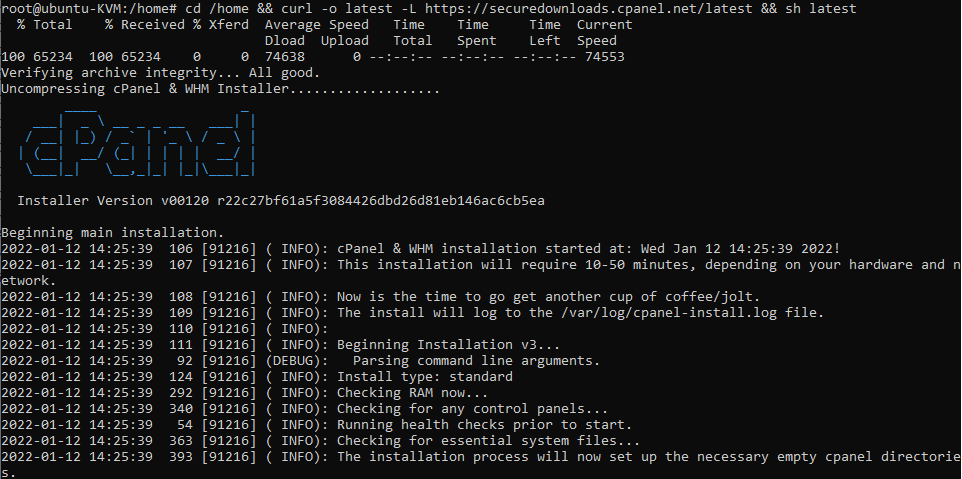 cómo instalar cpanel en ubuntu 20.04
