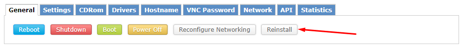 guía para reinstalar un vps